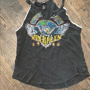Van Halen Black Graphic Tank Top